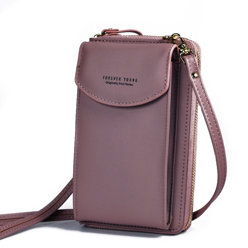 Forever Young Crossbody Telefoontas – Compacte Schoudertas met Meerdere Vakken