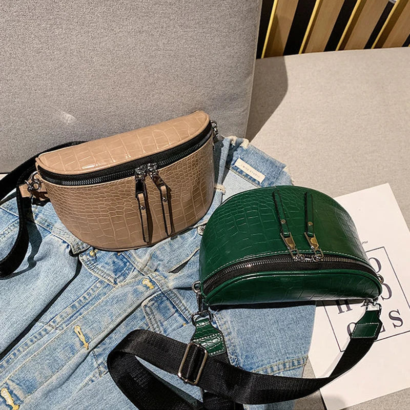 Croco Heuptas met Dubbele Rits – Trendy & Functioneel