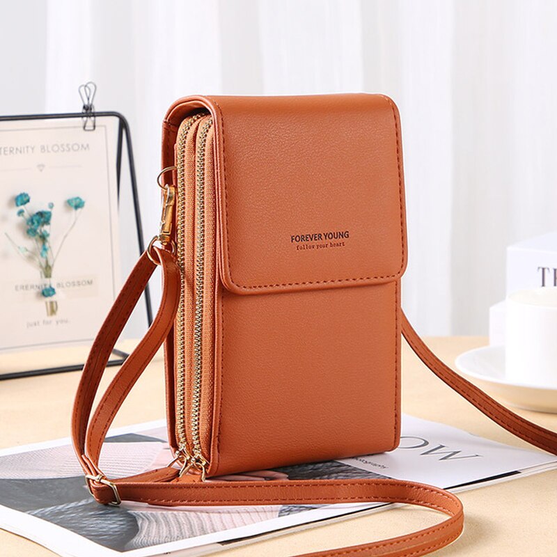 Forever Young Crossbody Telefoontas – Compacte Portemonnee Tas met Meerdere Vakken