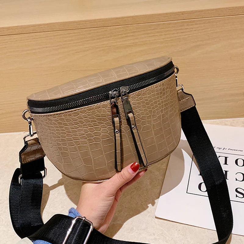 Croco Heuptas met Dubbele Rits – Trendy & Functioneel