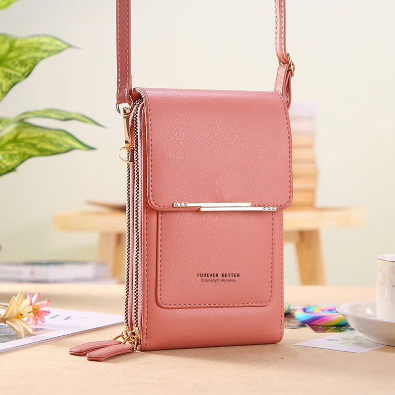 Forever Young Crossbody Telefoontas – Compacte Portemonnee Tas met Meerdere Vakken