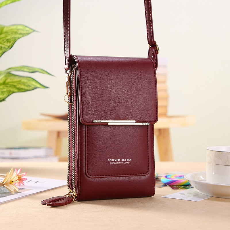 Forever Young Crossbody Telefoontas – Compacte Portemonnee Tas met Meerdere Vakken