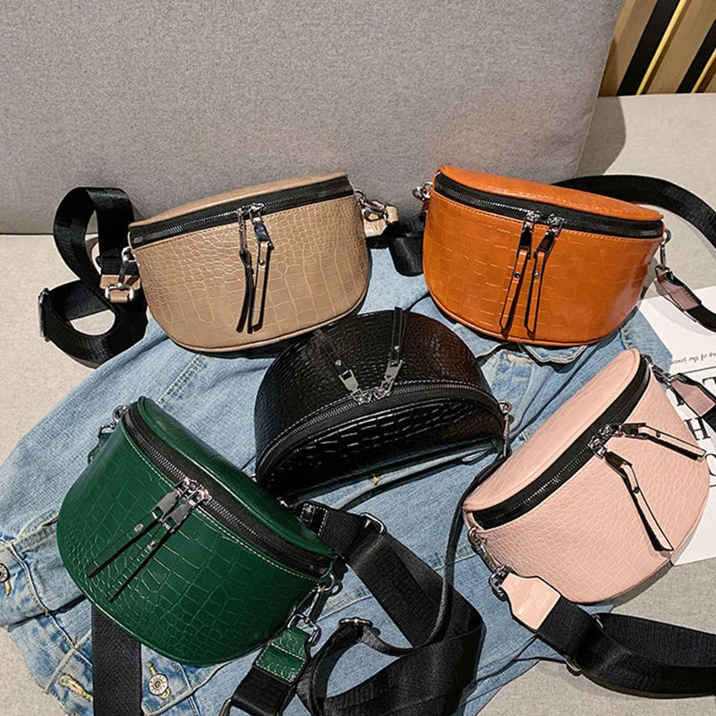 Croco Heuptas met Dubbele Rits – Trendy & Functioneel