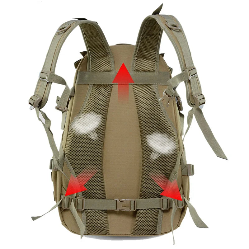 Tactische Rugzak 45L – Waterafstotende Outdoor Backpack met MOLLE-systeem