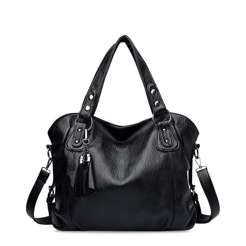 Luxe Dames Handtas – Ruime Schoudertas met Kwastjes
