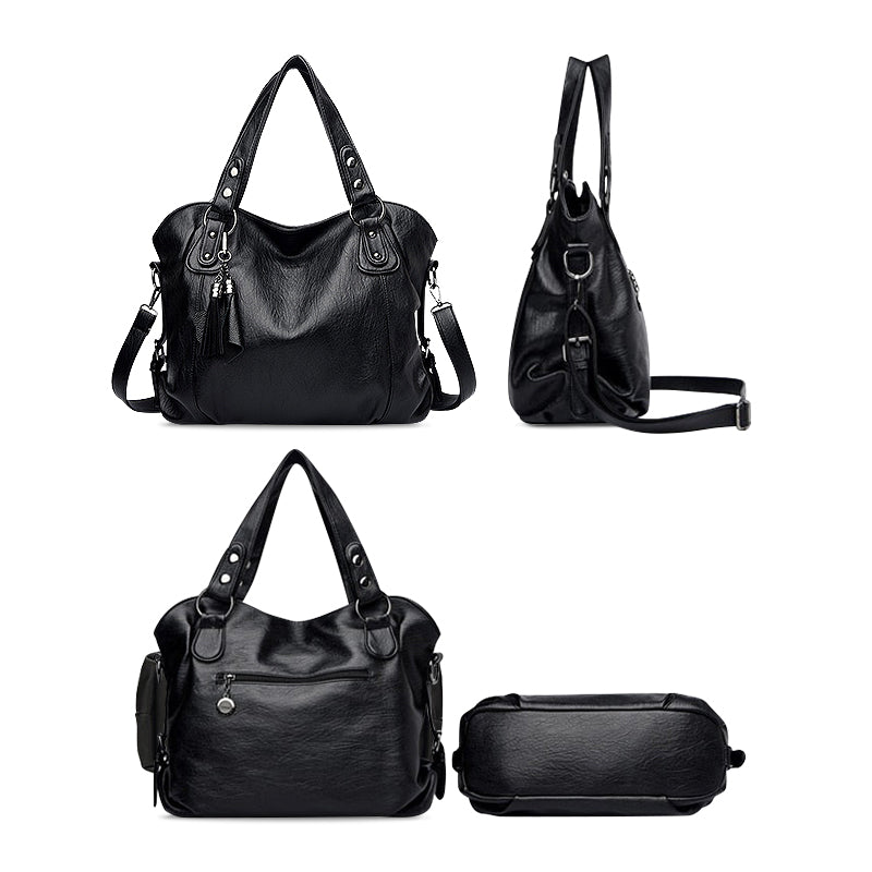 Luxe Dames Handtas – Ruime Schoudertas met Kwastjes