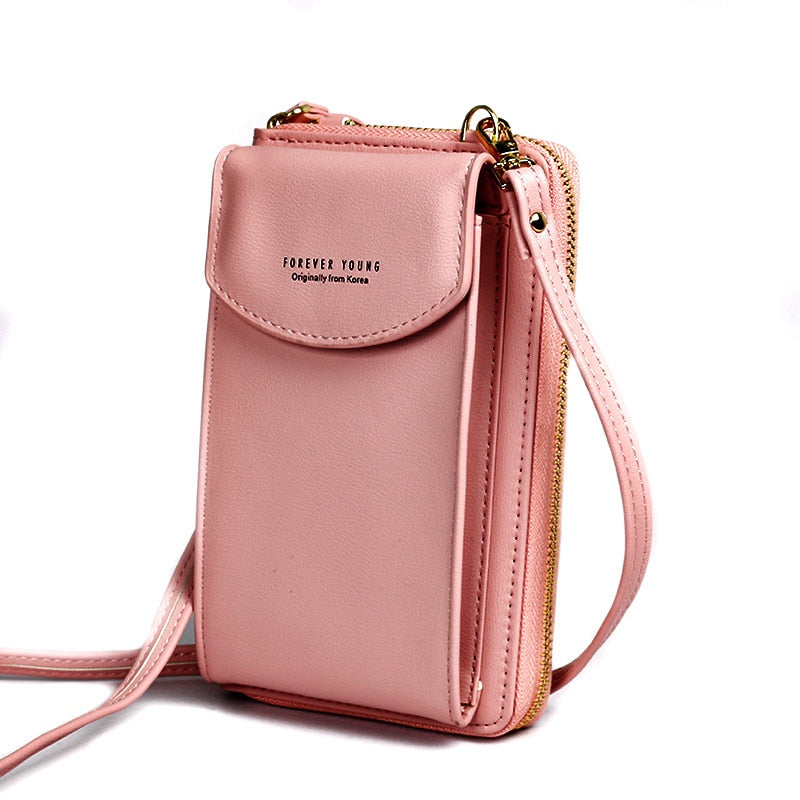 Forever Young Crossbody Telefoontas – Compacte Schoudertas met Meerdere Vakken