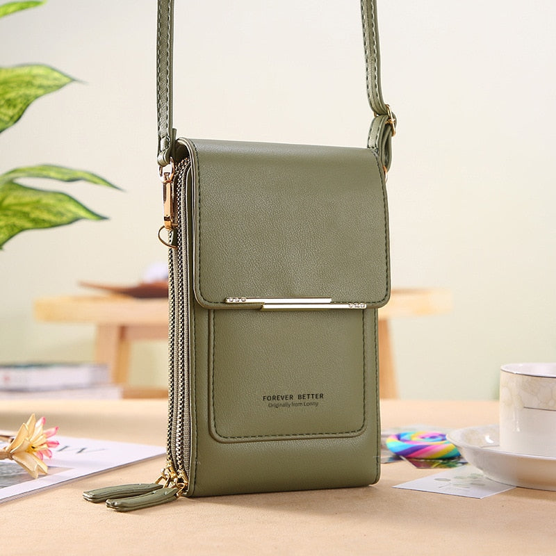 Forever Young Crossbody Telefoontas – Compacte Portemonnee Tas met Meerdere Vakken