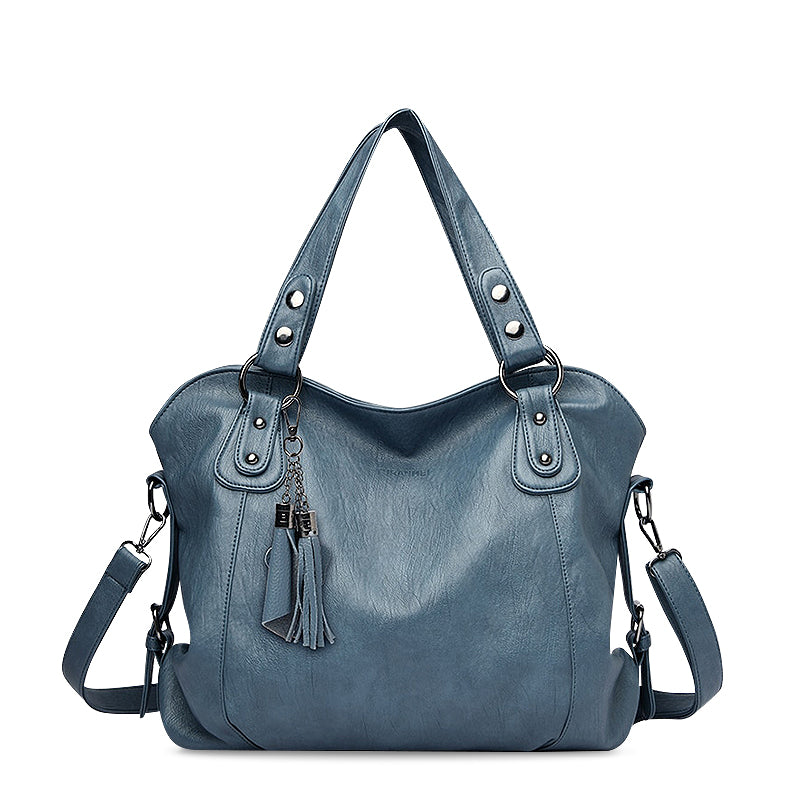 Luxe Dames Handtas – Ruime Schoudertas met Kwastjes