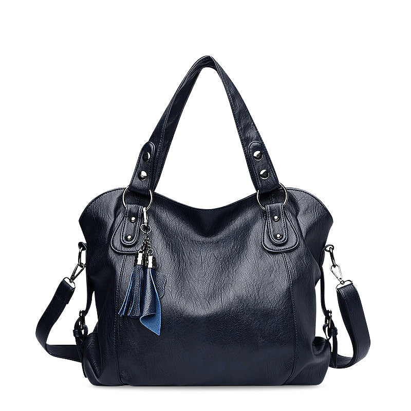 Luxe Dames Handtas – Ruime Schoudertas met Kwastjes