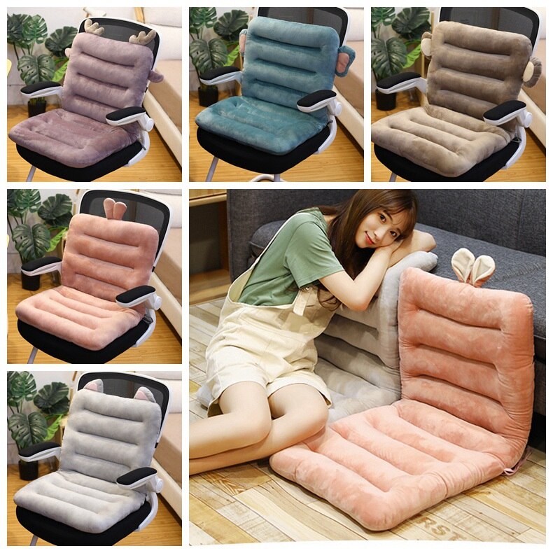 Comfortabel Stoelkussen met Rugleuning – Dikke Zitkussen Set voor Bureau- en Relaxstoelen – Verschillende Kleuren