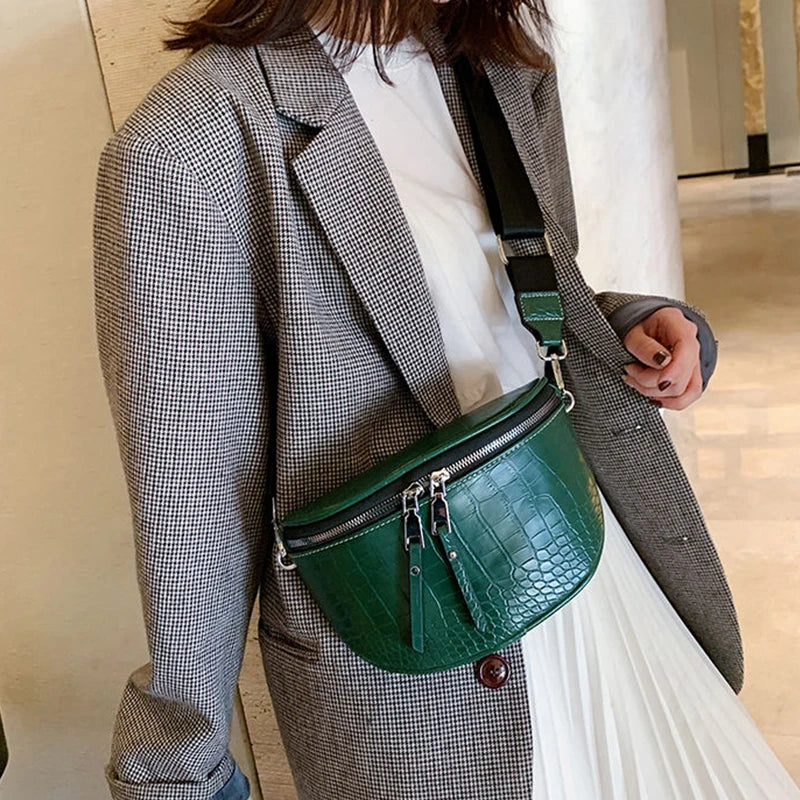 Croco Heuptas met Dubbele Rits – Trendy & Functioneel