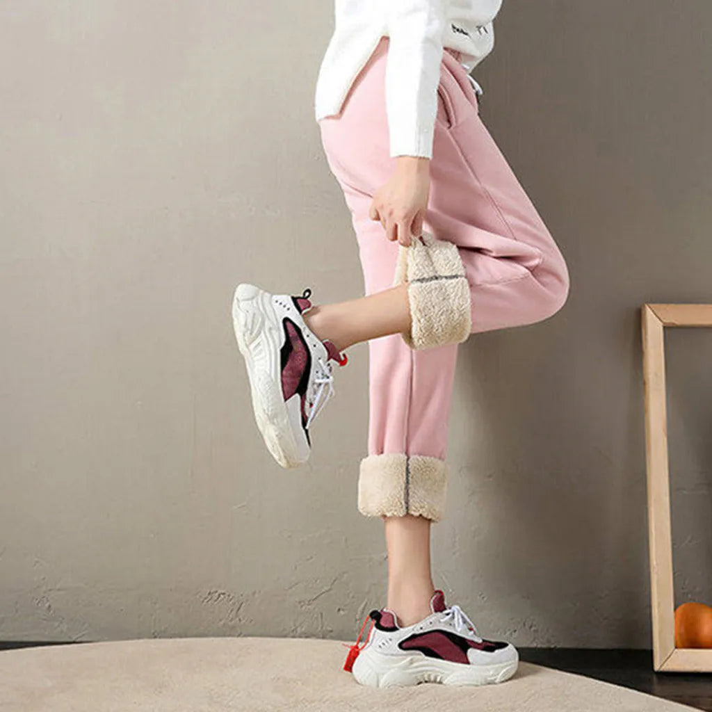 Warme Fleece Joggingbroek – Comfortabele Dames Trainingsbroek met Voering