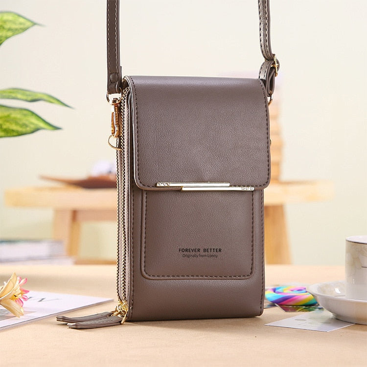 Forever Young Crossbody Telefoontas – Compacte Portemonnee Tas met Meerdere Vakken