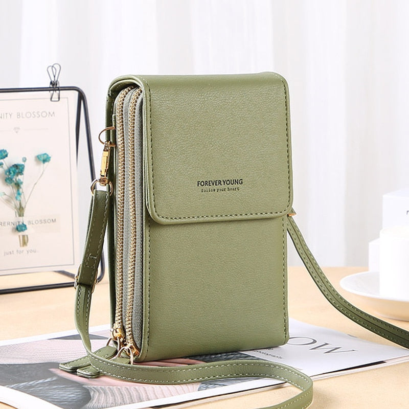 Forever Young Crossbody Telefoontas – Compacte Portemonnee Tas met Meerdere Vakken