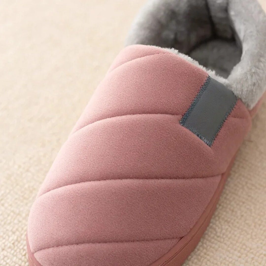 Heren Pantoffels met Gesloten Hiel – Warme Huisschoenen met Antislip Zool