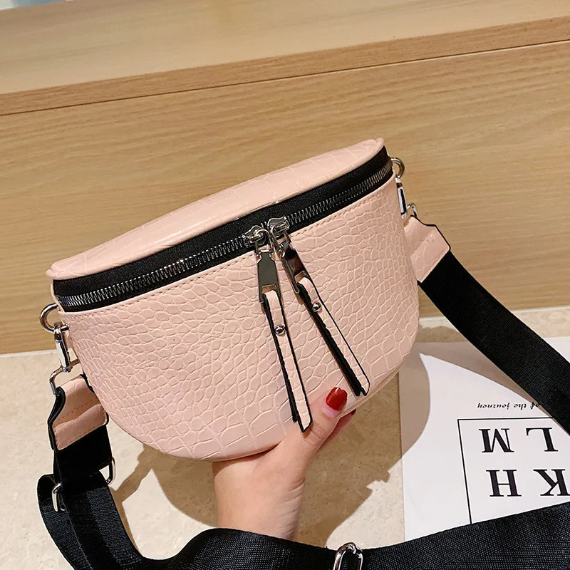 Croco Heuptas met Dubbele Rits – Trendy & Functioneel