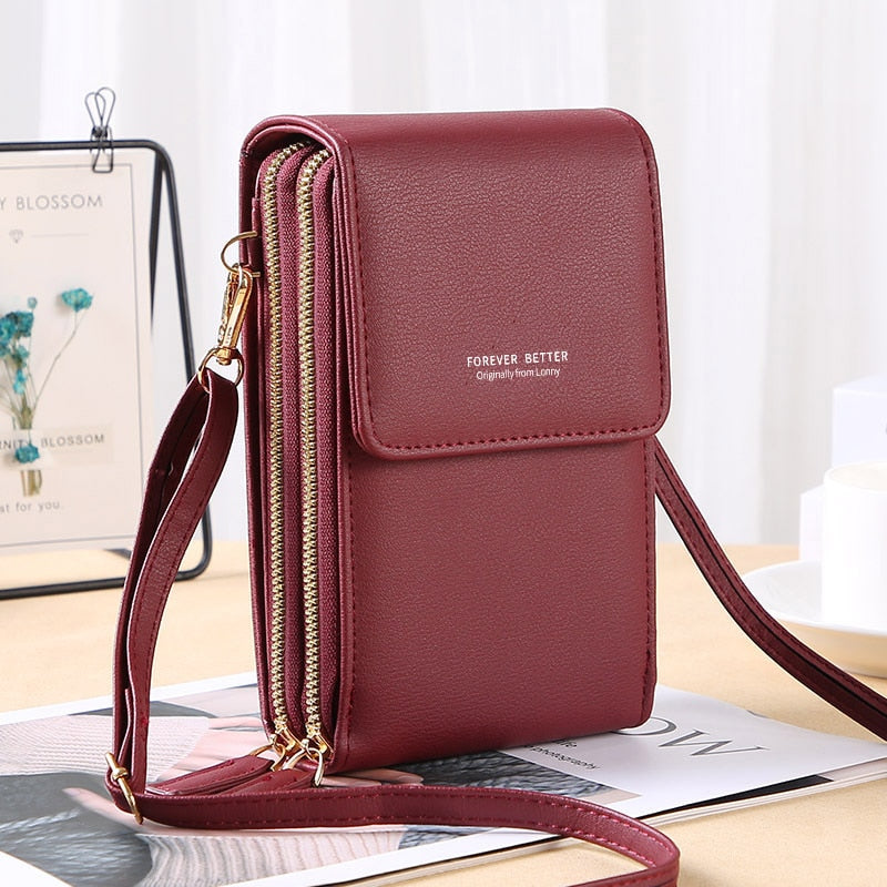 Forever Young Crossbody Telefoontas – Compacte Portemonnee Tas met Meerdere Vakken
