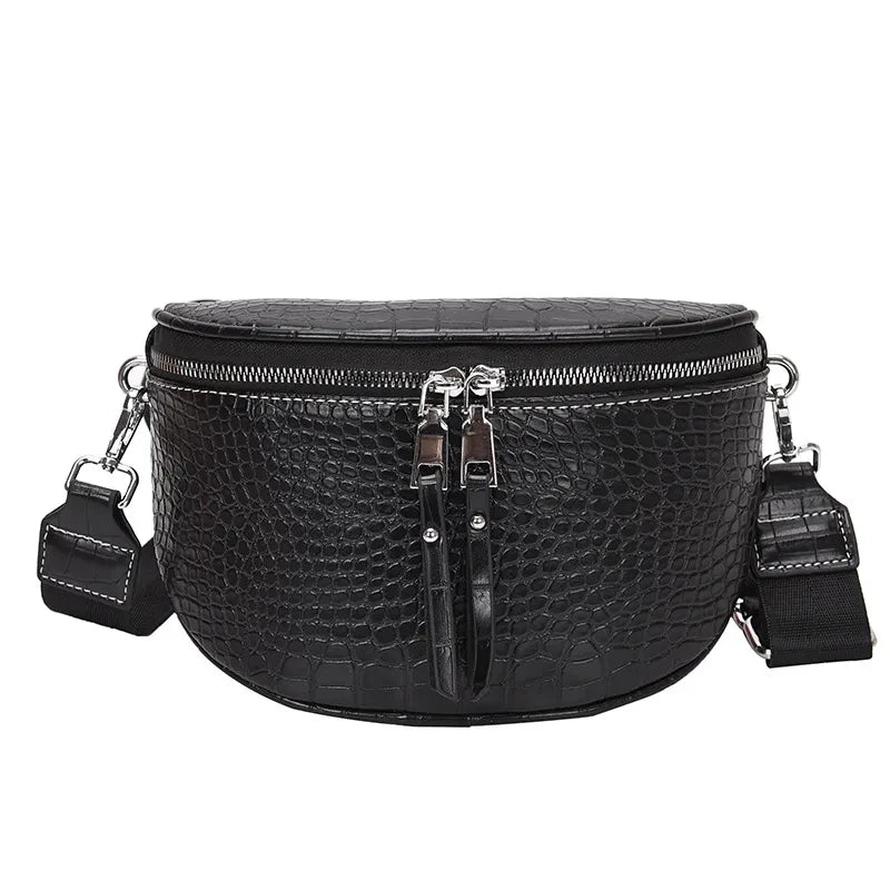 Croco Heuptas met Dubbele Rits – Trendy & Functioneel