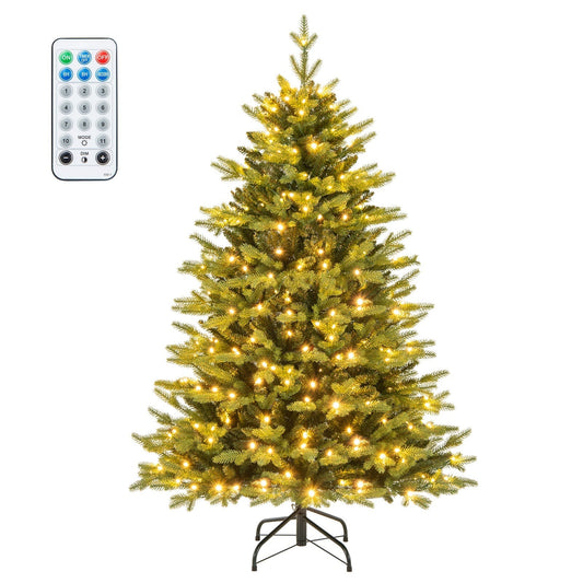 Kunstkerstboom 150 cm met 250 LED’s – volle PVC / PE boom inclusief 844 takken