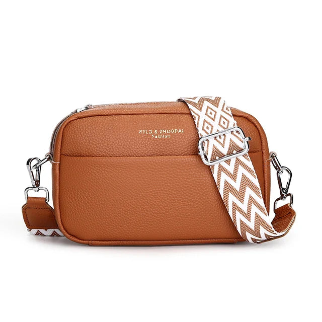 Crossbody Tas van Echt Leer – 22×15×8 cm | Hoogwaardige Dames Schoudertas