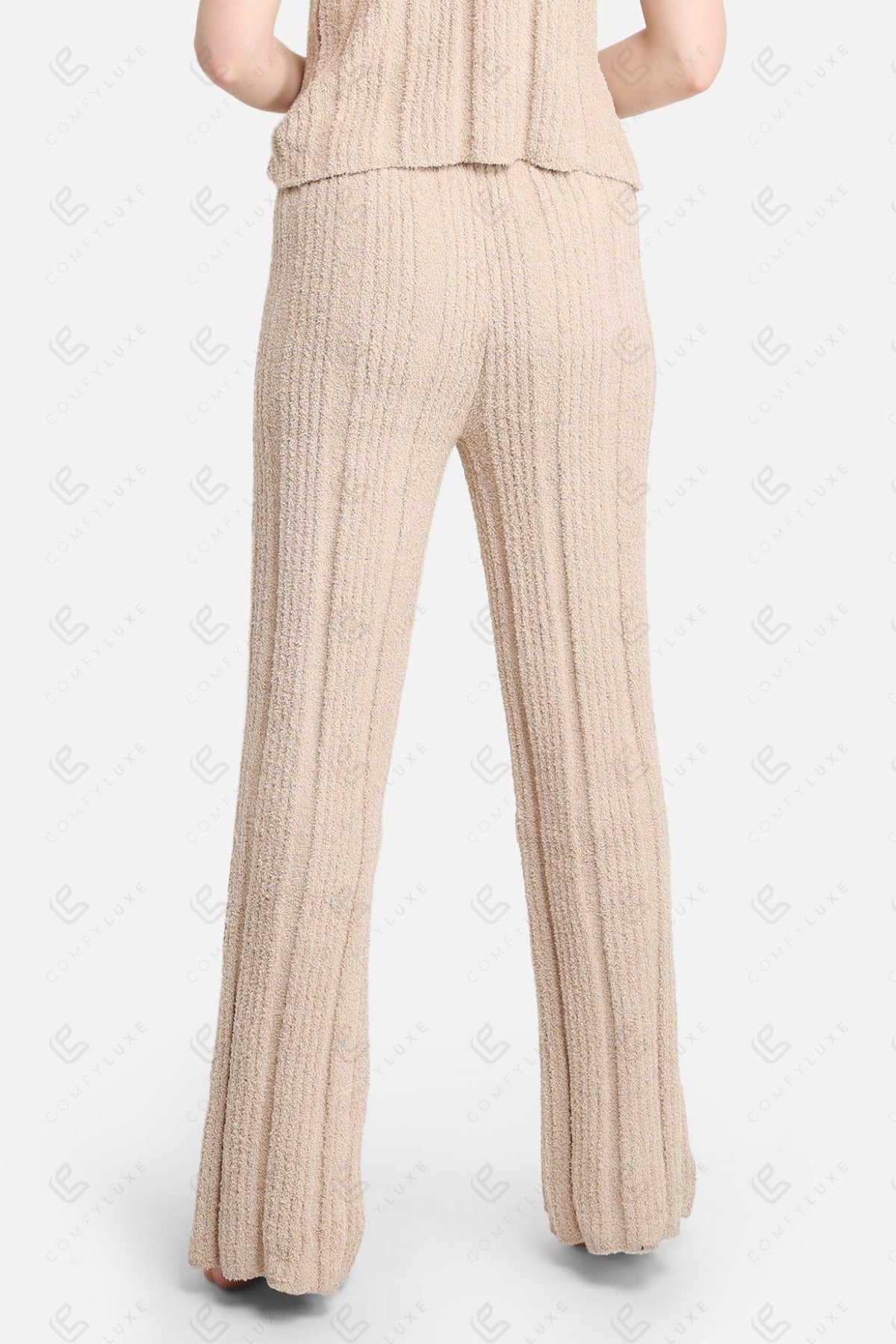 Luxe Geribde Loungebroek met Trekkoord – Zachte Comfort Fit