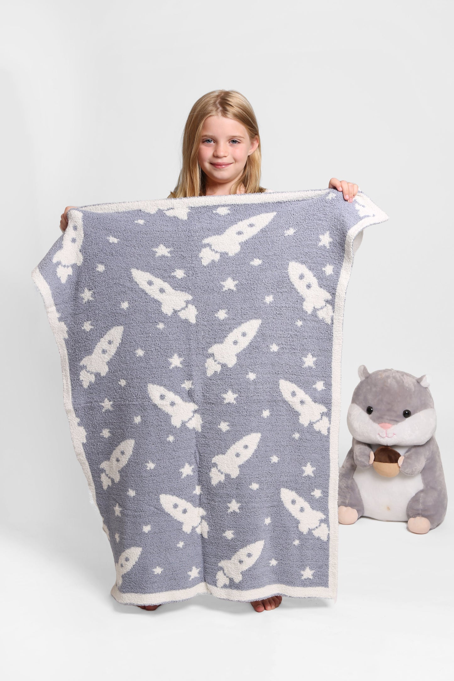 Kinderplaid – Zacht & Luxe Bijenpatroon