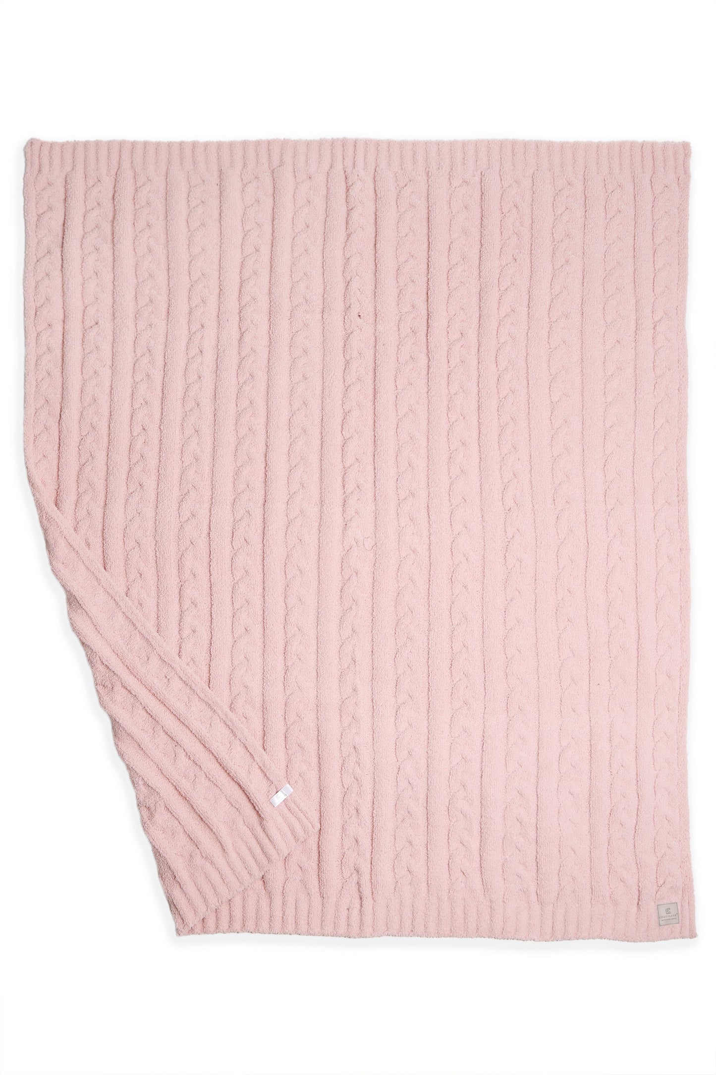 Grofgebreide Luxe Kabel Knit Fleece Deken – Zachte Woonplaid 130x140cm