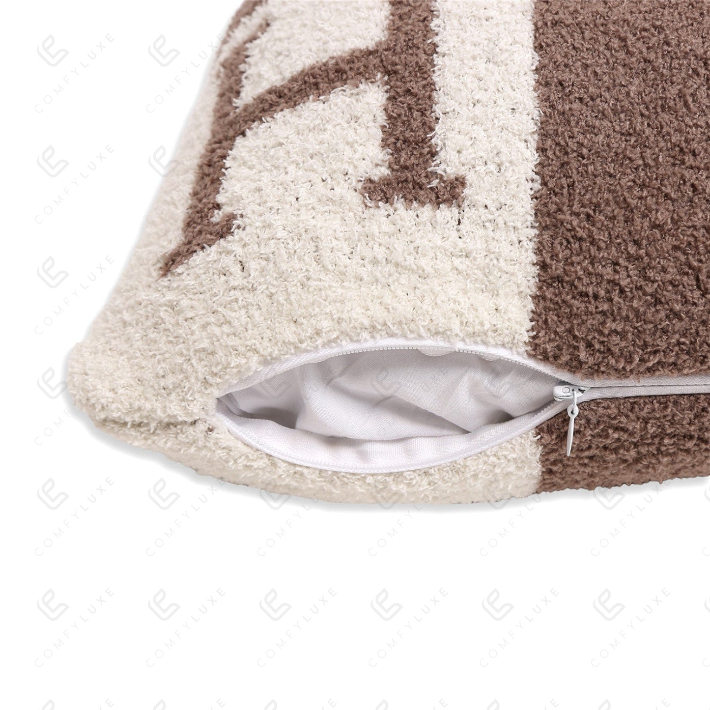 Luxe Kussenhoes met Letter H – Zachte Sierkussenhoes in Moderne Stijl