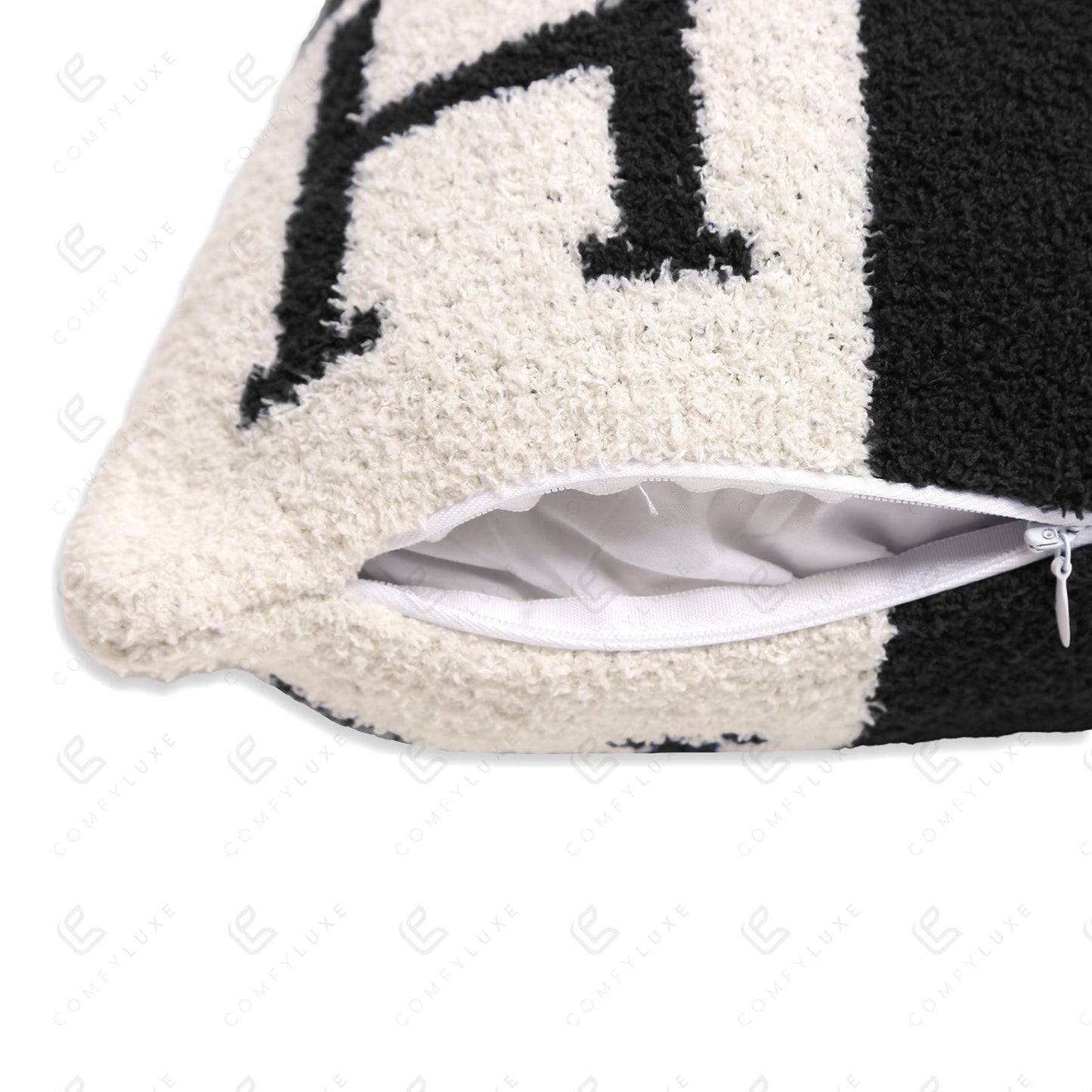 Luxe Kussenhoes met Letter H – Zachte Sierkussenhoes in Moderne Stijl