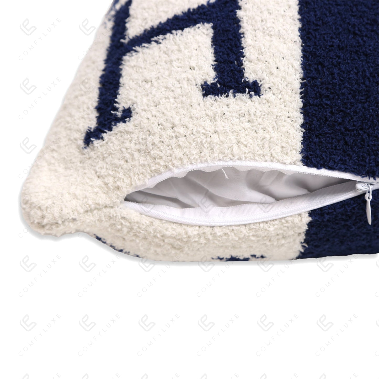 Luxe Kussenhoes met Letter H – Zachte Sierkussenhoes in Moderne Stijl