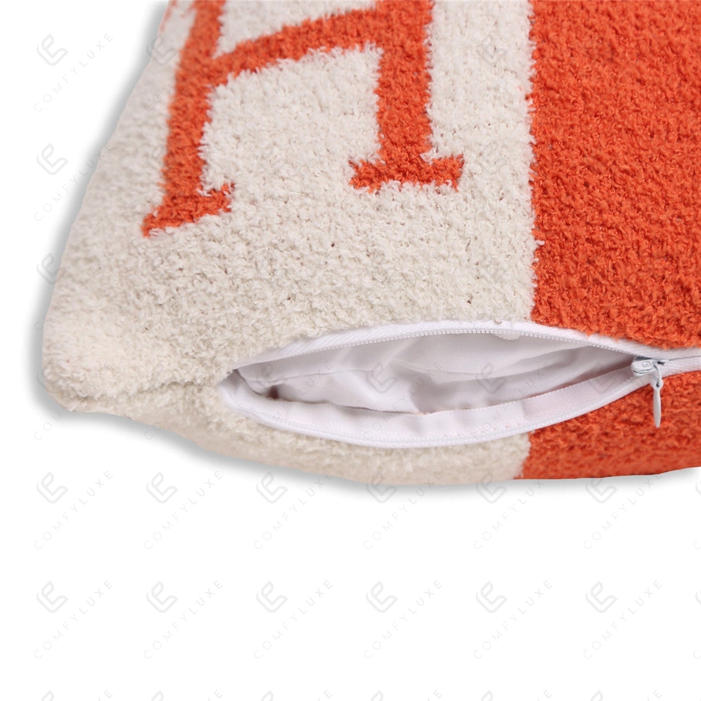 Luxe Kussenhoes met Letter H – Zachte Sierkussenhoes in Moderne Stijl