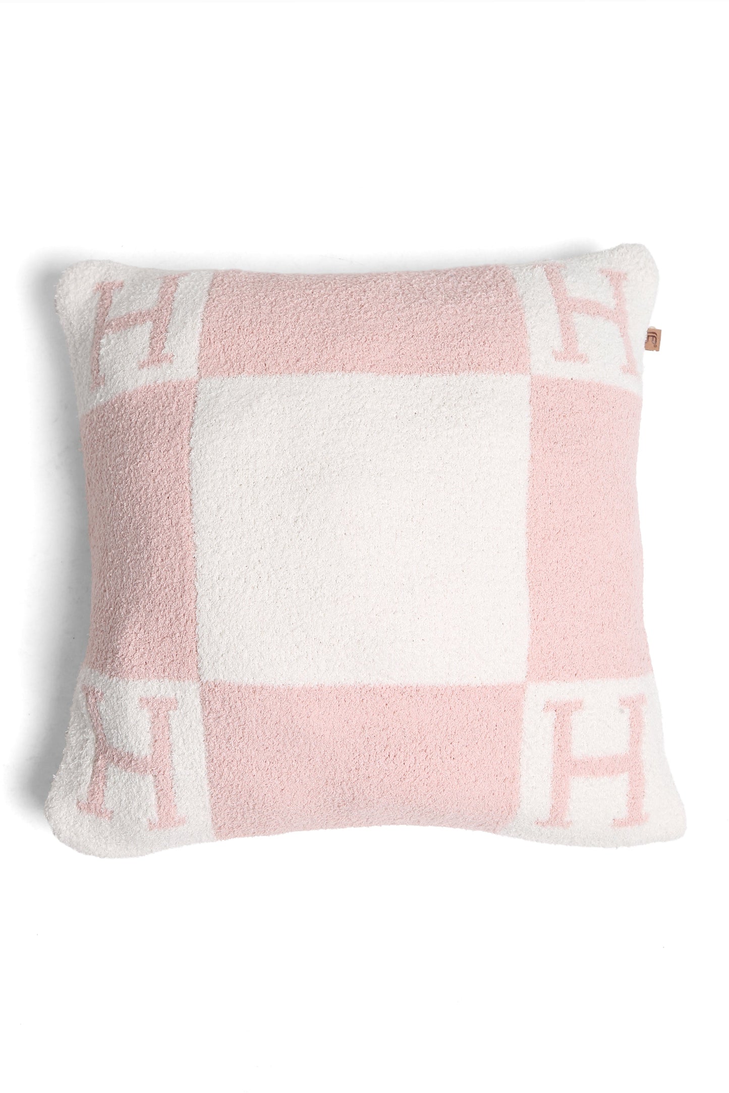 Luxe Kussenhoes met Letter H – Zachte Sierkussenhoes in Moderne Stijl