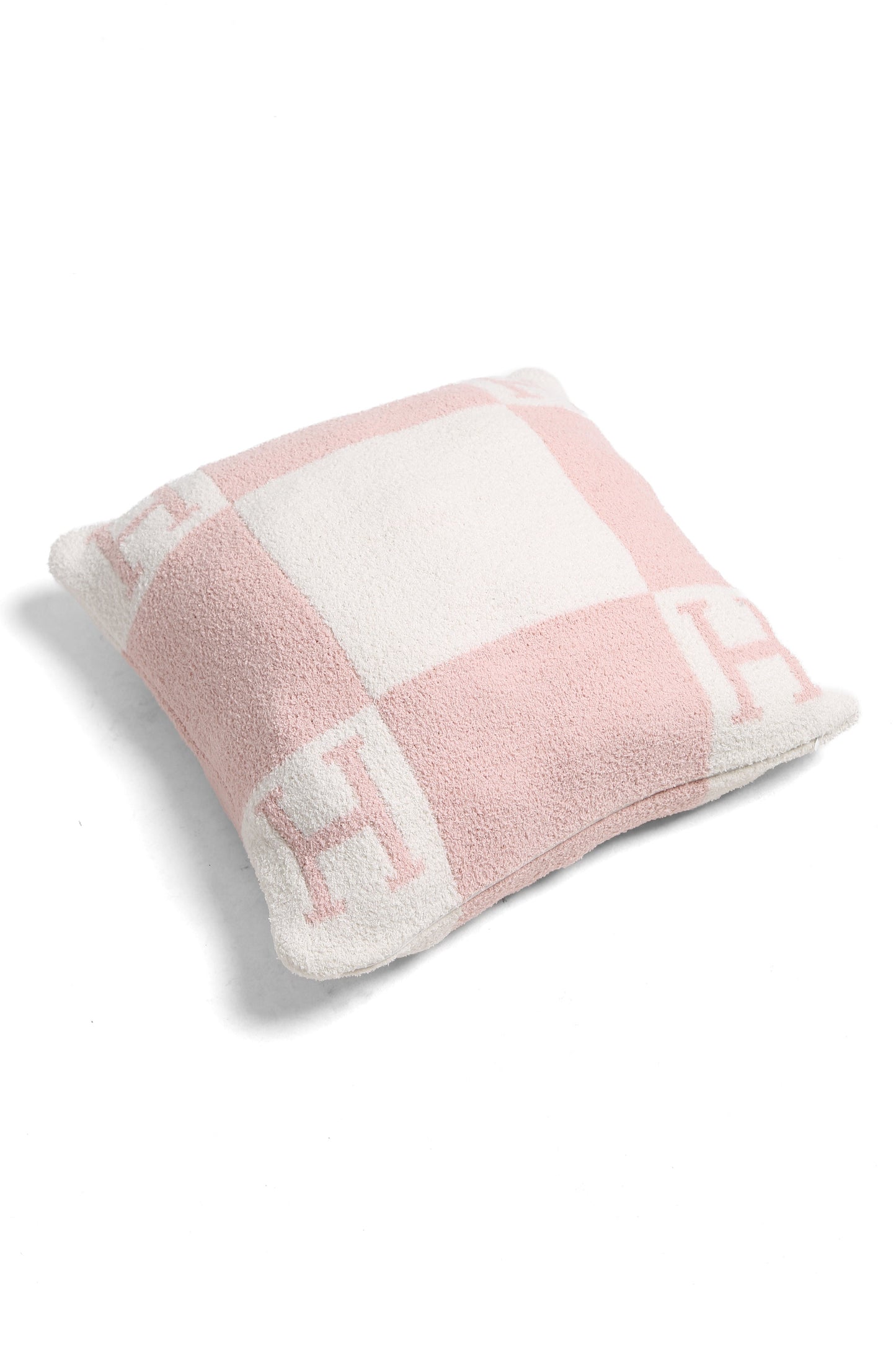 Luxe Kussenhoes met Letter H – Zachte Sierkussenhoes in Moderne Stijl