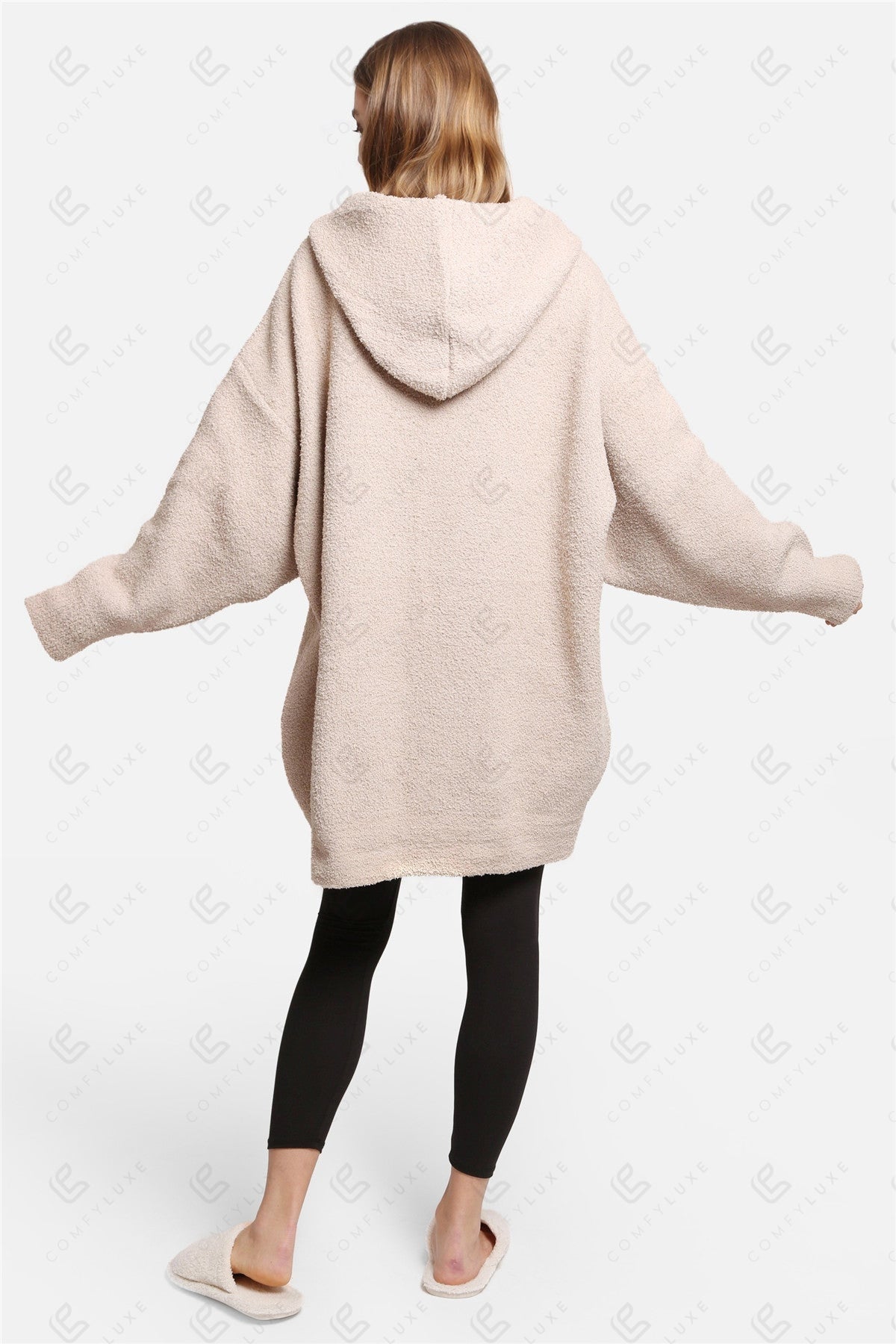 Oversized Dames Hoodie Deken – Zachte Wearable Blanket met Capuchon & Zak