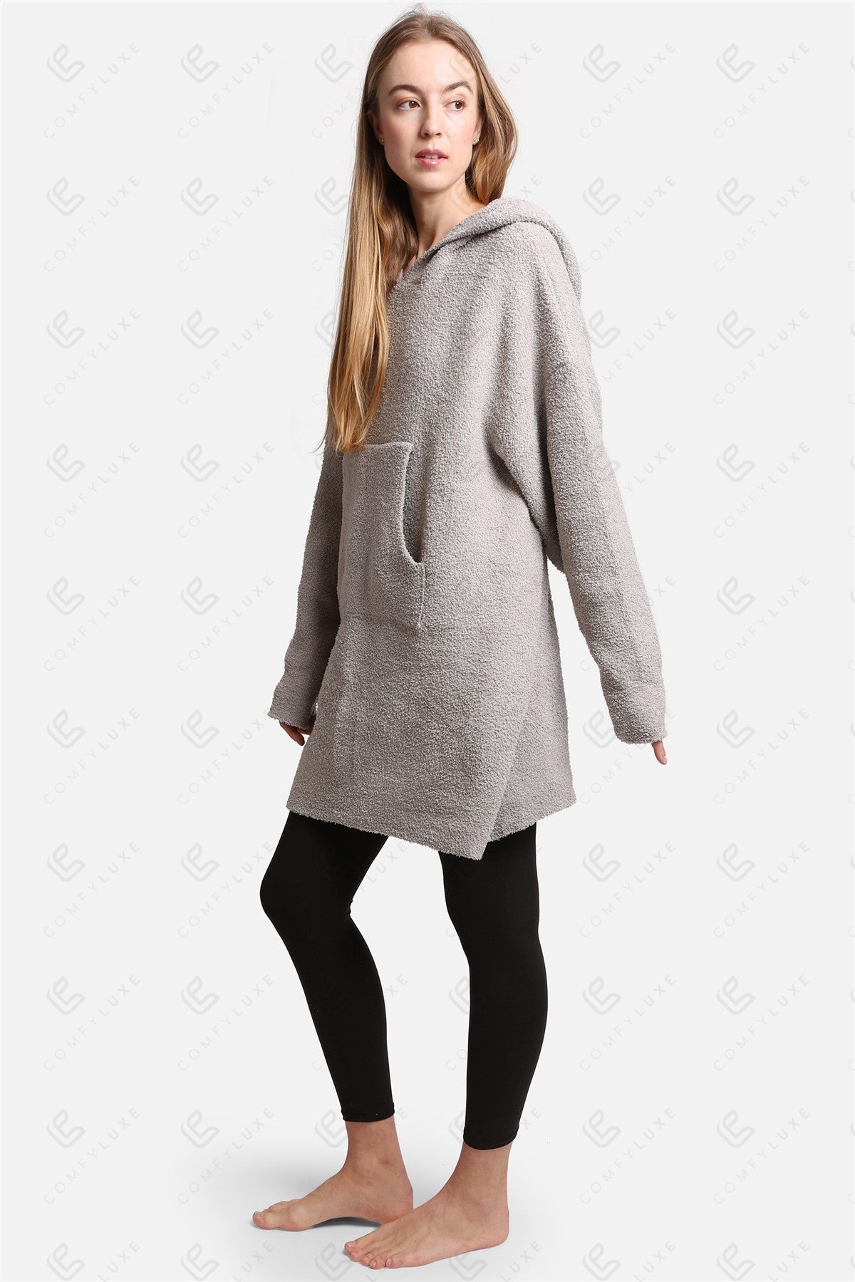 Oversized Dames Hoodie Deken – Zachte Wearable Blanket met Capuchon & Zak