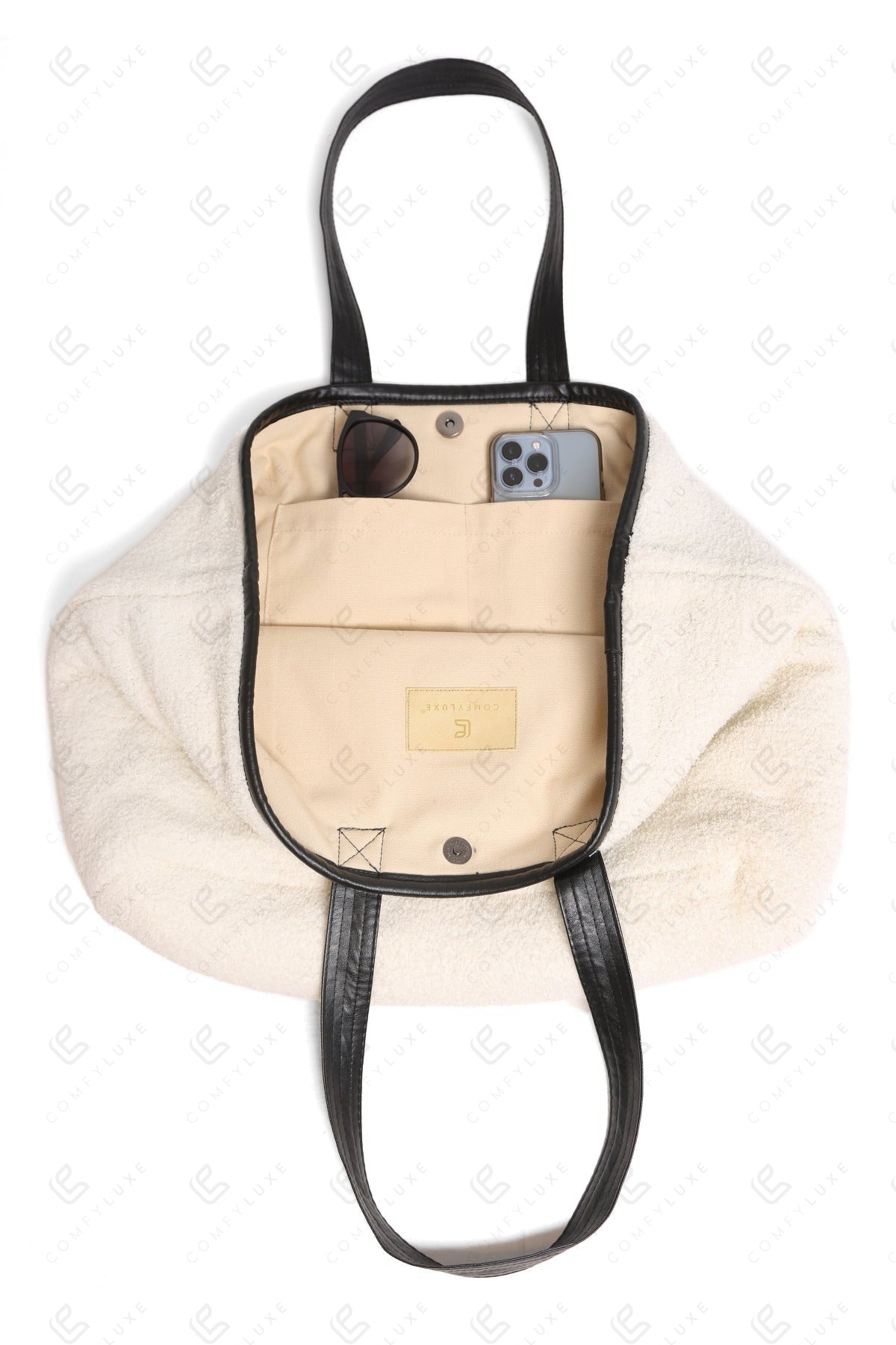 Happy Face Tote Bag – Ruime en Zachte Draagtas met Smiley Print