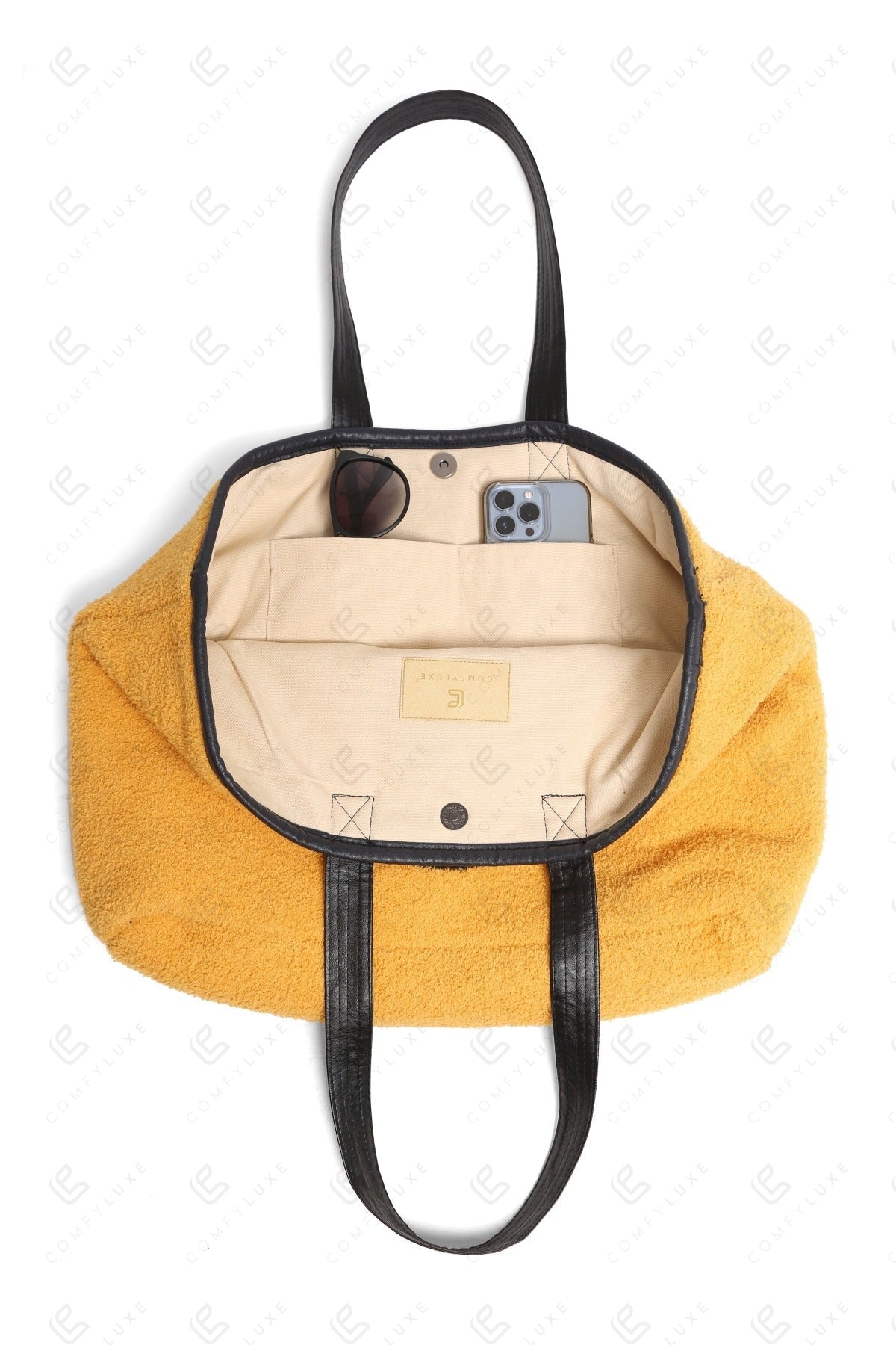 Happy Face Tote Bag – Ruime en Zachte Draagtas met Smiley Print
