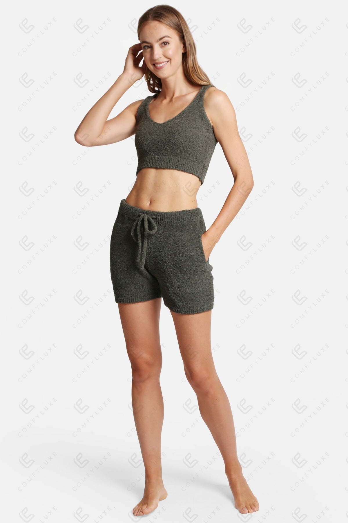 Zachte Dames Lounge Shorts met Pockets & Trekkoord – Comfortabele Loungewear