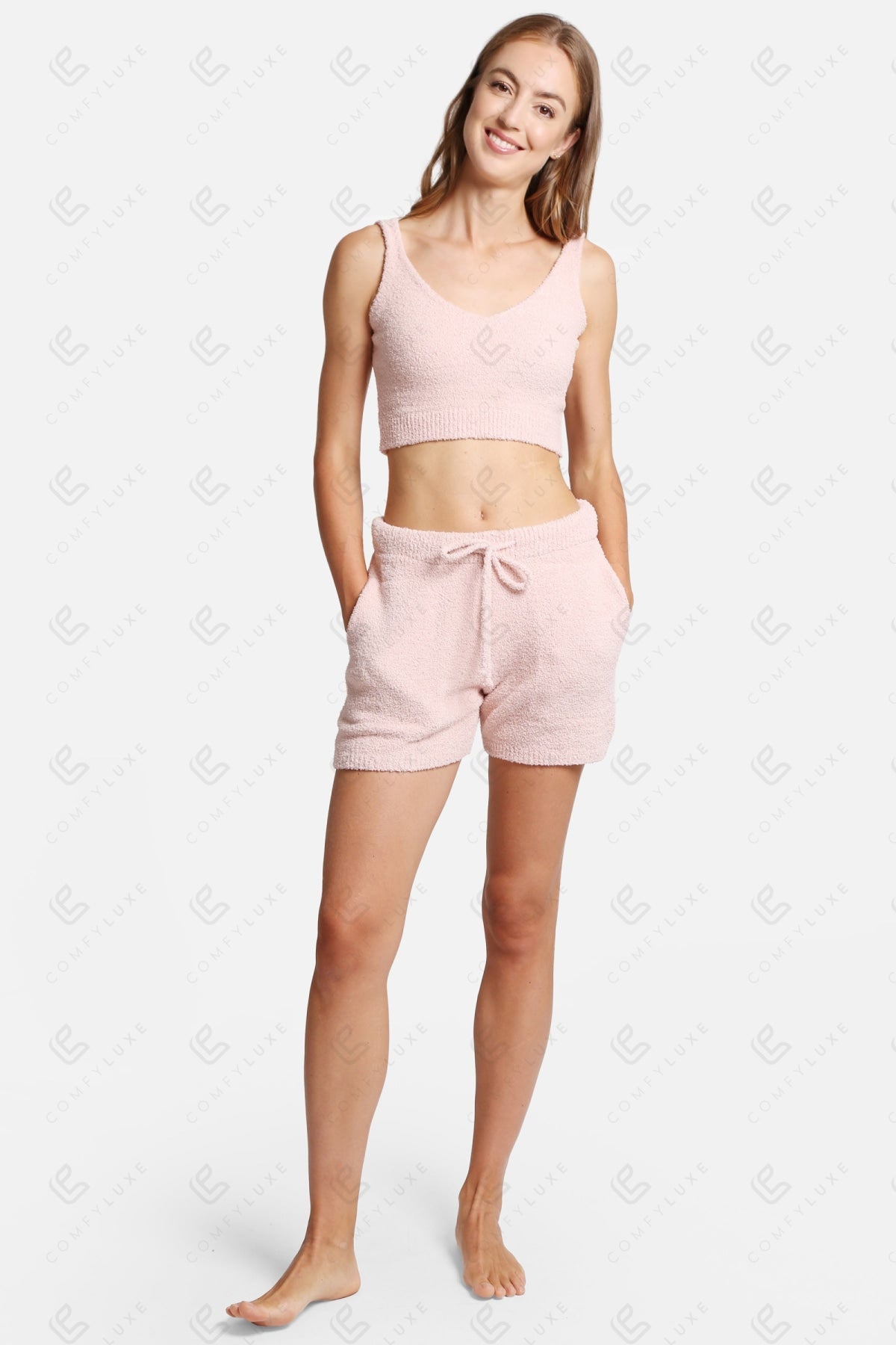 Zachte Dames Lounge Shorts met Pockets & Trekkoord – Comfortabele Loungewear