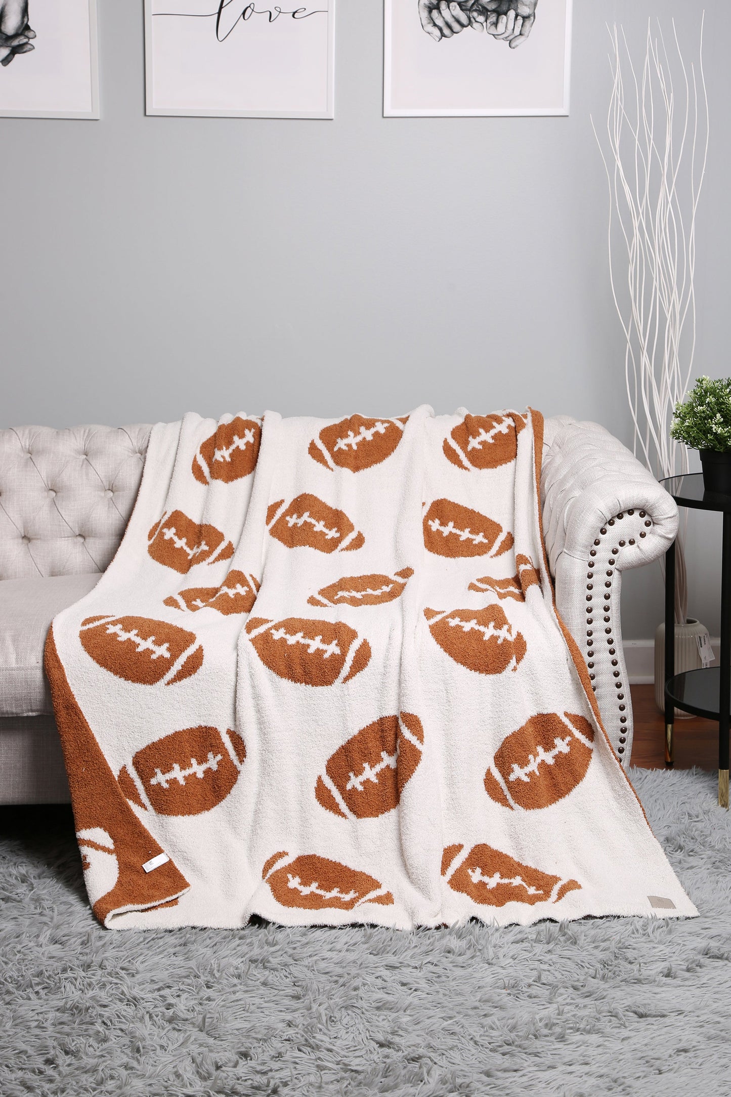 Voetbal Patroon Luxe Zachte Fleece Deken – Sportief & Comfortabel Plaid 130x150cm