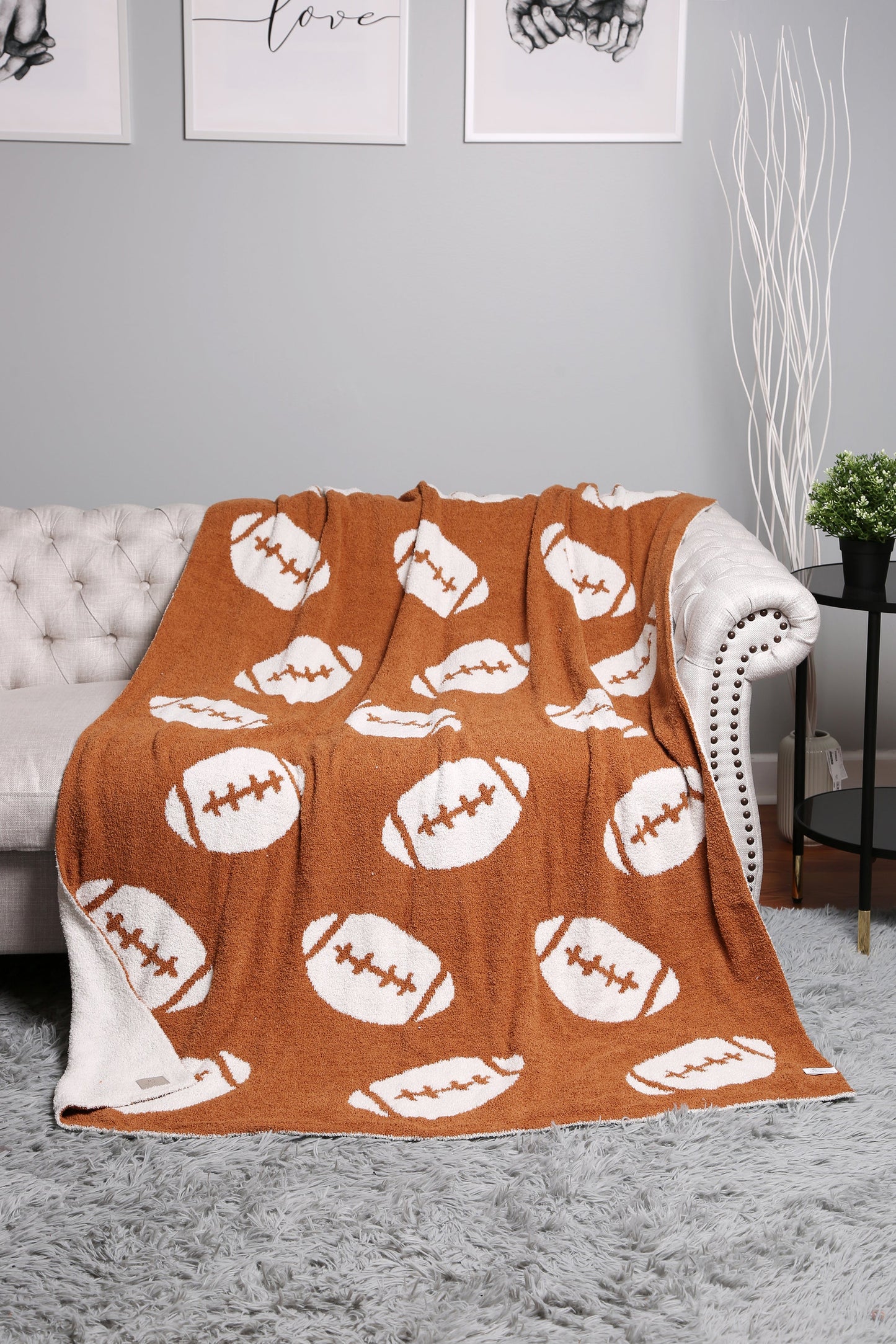Voetbal Patroon Luxe Zachte Fleece Deken – Sportief & Comfortabel Plaid 130x150cm