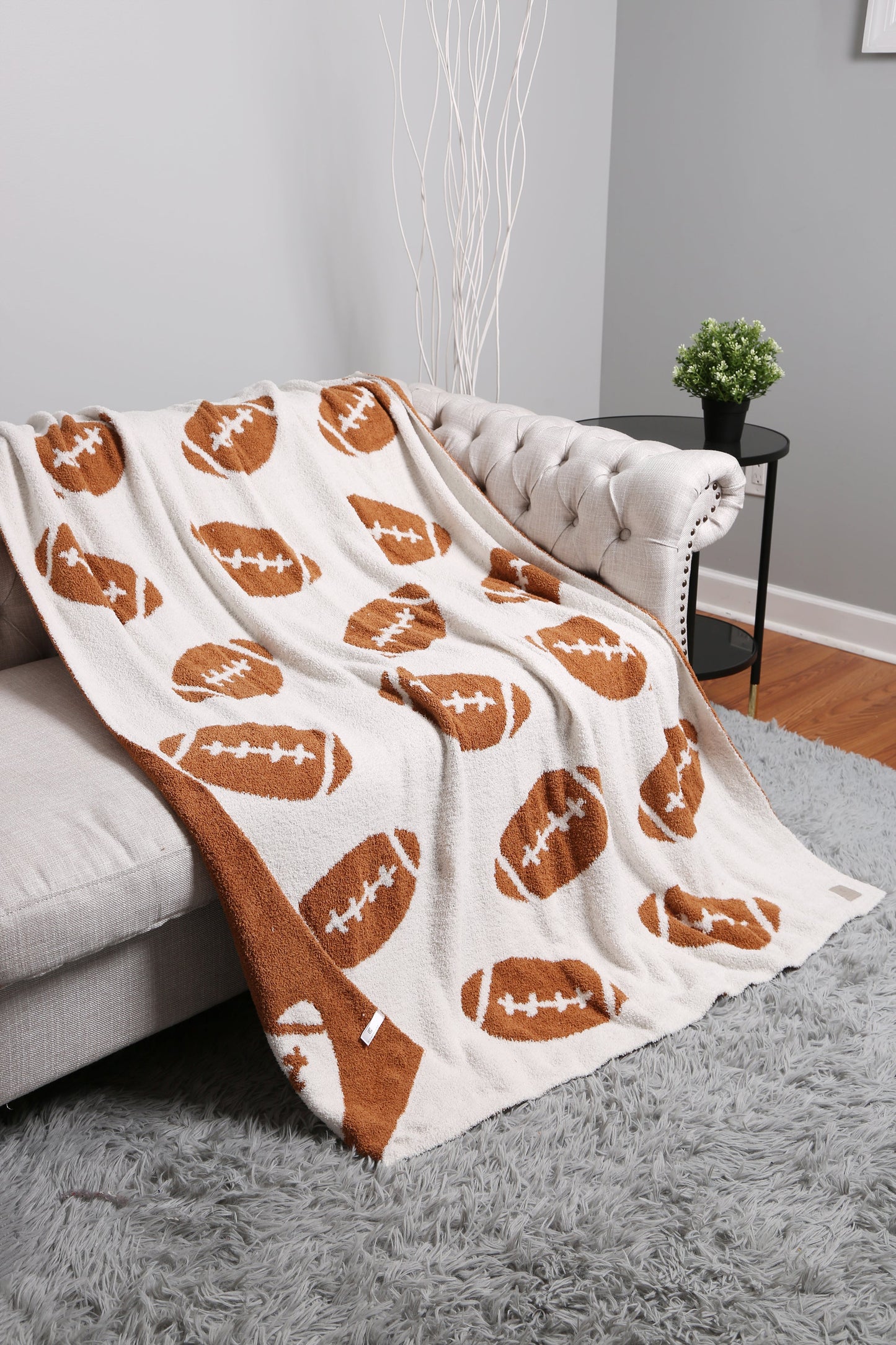 Voetbal Patroon Luxe Zachte Fleece Deken – Sportief & Comfortabel Plaid 130x150cm
