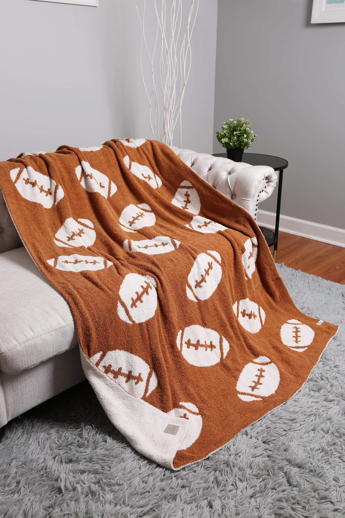 Voetbal Patroon Luxe Zachte Fleece Deken – Sportief & Comfortabel Plaid 130x150cm