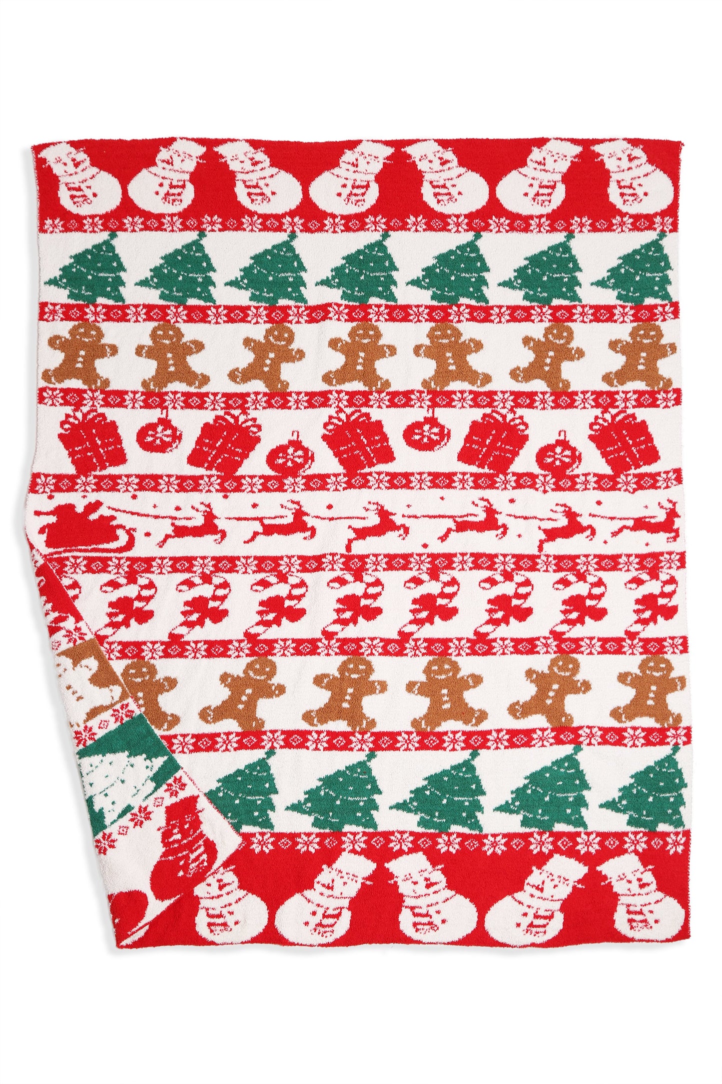 Christmas Pattern Luxury Soft Throw Christmas Luxe Fleece Plaid – Zachte Warme Kerst Deken 50x60 Inch