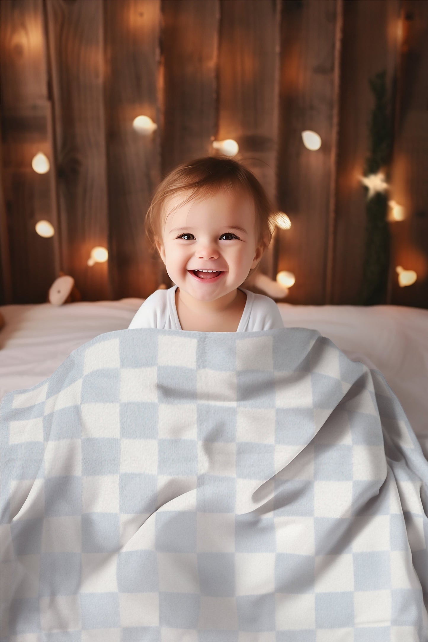 Kinderdeken met Geruit Patroon – Luxe & Zachte Fleece