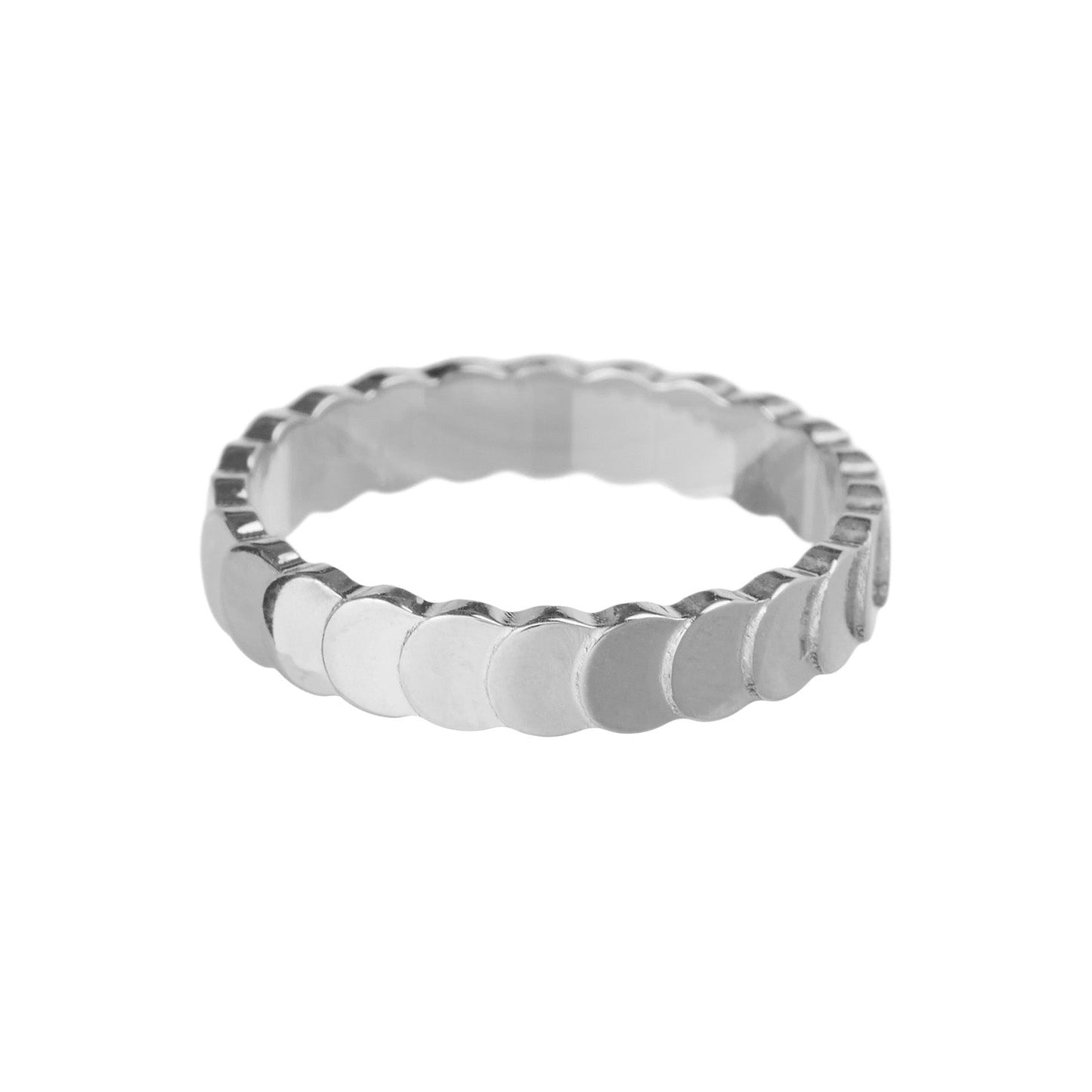 Goudkleurige Ring met Schakelschijfjes – Minimalistisch & Tijdloos Design