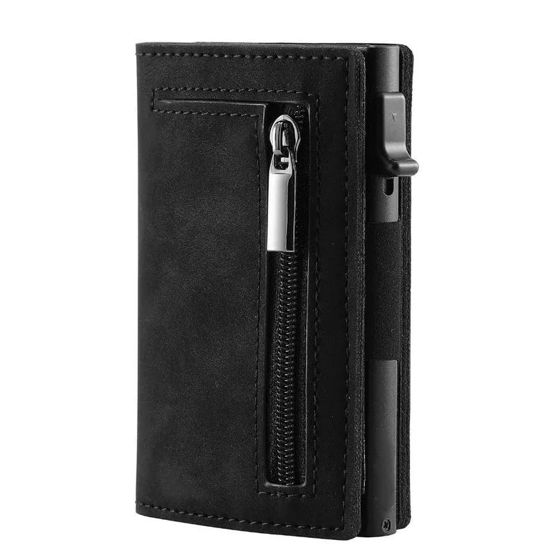 Premium RFID Portemonnee met Ritsvak – Compact en Anti-Skim Bescherming