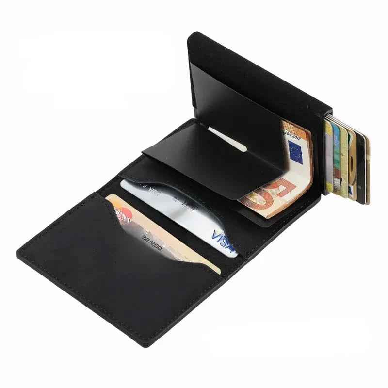 Premium RFID Portemonnee met Ritsvak – Compact en Anti-Skim Bescherming