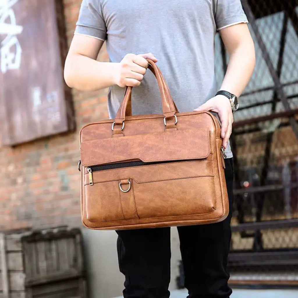 Leren laptoptas bruin – Stijlvol, Duurzaam & Functioneel